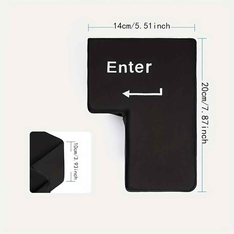 Novelty Enter Key Pillow | Office Desk Tool, Bin Enter Large Enter Key, Nap Pillow for Office Workers, Suitable for Multiple Scenarios, Birthday and Christmas Prank Gift for Those Over 14 Years Old, Available in and Pink, Wov