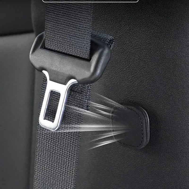 Suede Magnetic Suction Car Seat Belt Fixing Clips Auto Belt Holder Stabilizer Fastener Adjustable Clip Seatbelt Stopper