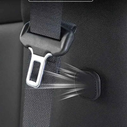Suede Magnetic Suction Car Seat Belt Fixing Clips Auto Belt Holder Stabilizer Fastener Adjustable Clip Seatbelt Stopper