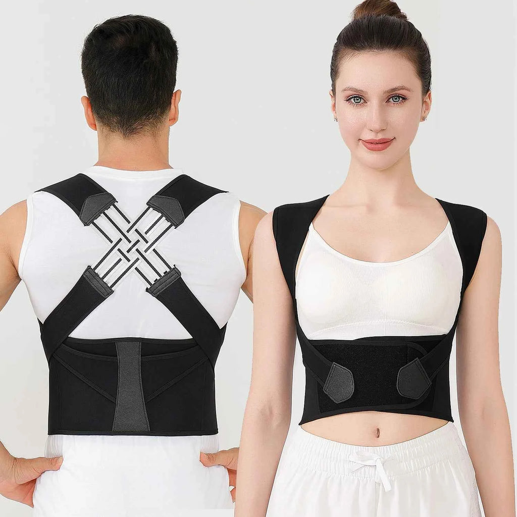Back Brace Posture Corrector for Women and Men, Shoulder Straightener Adjustable Full Back Support Upper and Lower Pain Relief