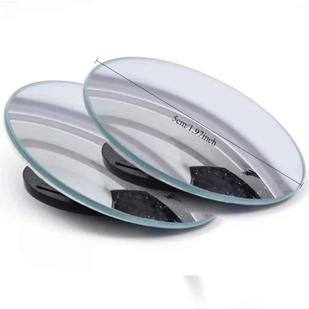 Car Blind Spot Mirror Mounted No Border Small Circular Rearview Mirror High-definition Blind Spot Auxiliary Observation Mirrors