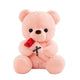 Love Bear with Boquet (Pink)