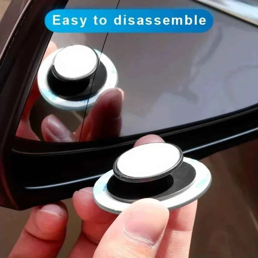 Car Blind Spot Mirror Mounted No Border Small Circular Rearview Mirror High-definition Blind Spot Auxiliary Observation Mirrors