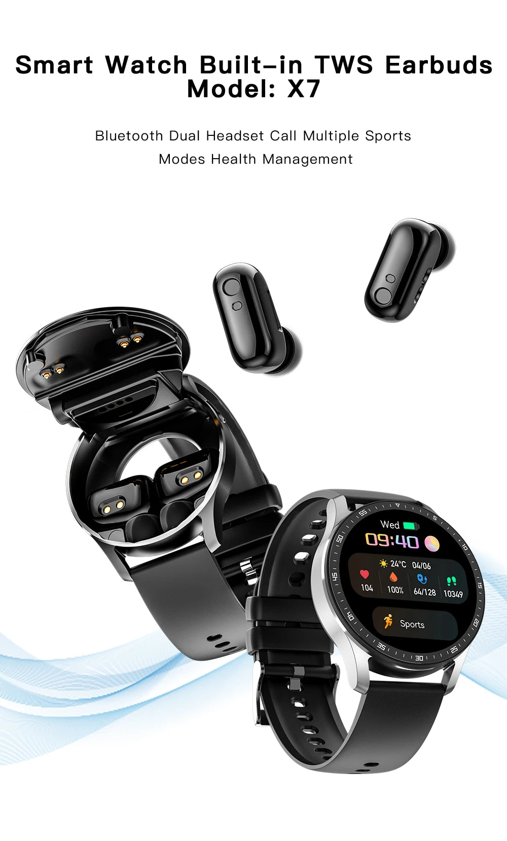 SmartWatch with EarBuds