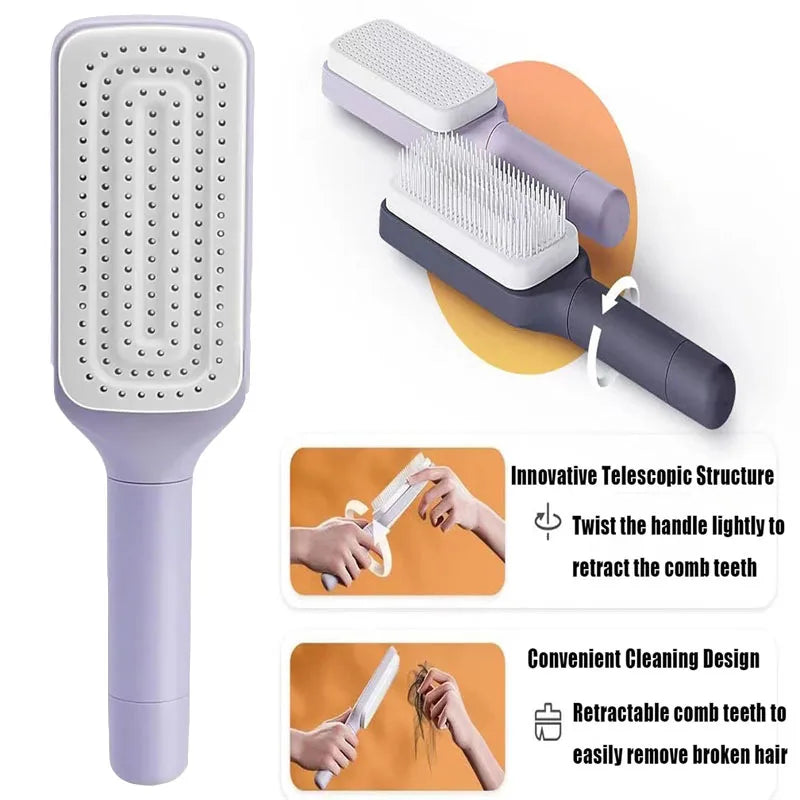 Self Cleaning Hair Brush